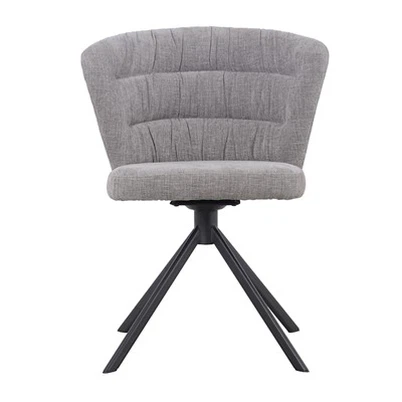 Sedia da pranzo girevole con schienale grande