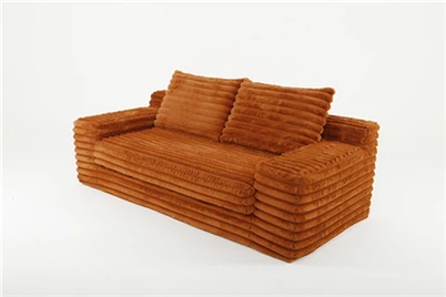 Divano a compressione di colore caldo